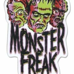 RETRO A GO GO MONSTER FREAK VINYL STICKER