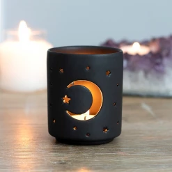 None MYSTICAL MOON TEALIGHT HOLDER Back In Stock