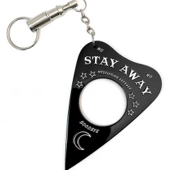 None MYSTIFYING DEFENSE OUIJA PLANCHETTE KEYCHAIN