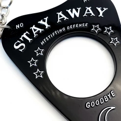 None MYSTIFYING DEFENSE OUIJA PLANCHETTE KEYCHAIN