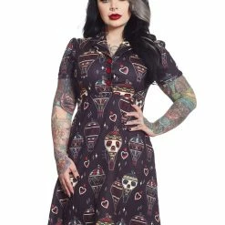 SOURPUSS BON VOYAGE ROSIE DRESS