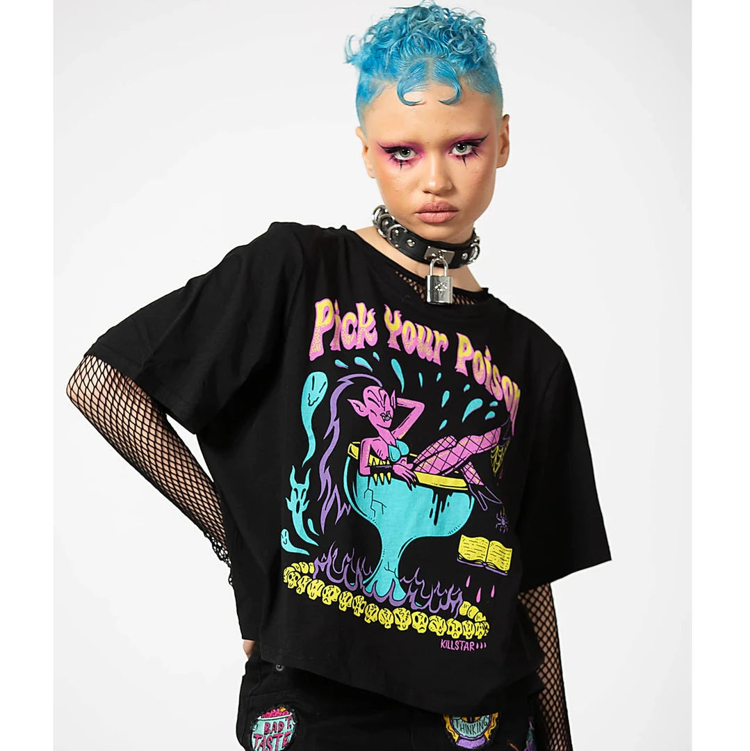 Coupon 👏 KILLSTAR PICK YOUR POISON BOX CROP TOP Shop Sour+Plus 🔔 3 KILLSTAR PICK YOUR POISON BOX CROP TOP Shop Sour+Plus