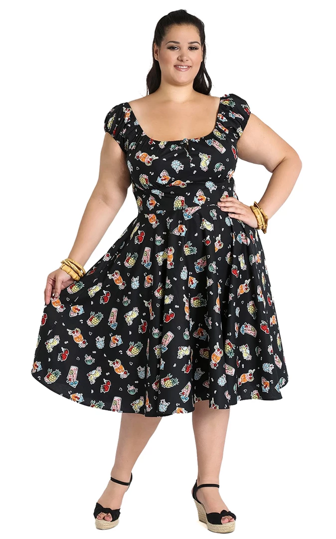 Cheap โ HELL BUNNY PINA COLADA ๐ DRESS Shop Sour+Plus โจ 4 HELL BUNNY PINA COLADA DRESS Shop Sour+Plus