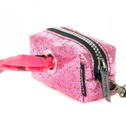 None POOPYCUTE DOG BAG PINK GLITTER