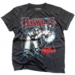 I'm With The Band ROCK ROLL REPEAT PLASMATICS METAL PRIESTESS T SHIRT