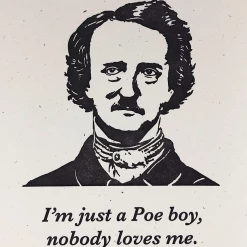 None Lifestyle GUTTERSNIPE PRESS POE BOY GREETING CARD