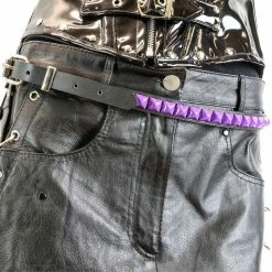 Funk Plus Neon Dreams SINGLE ROW PYRAMID STUD BELT PURPLE