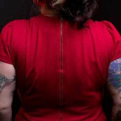 Promo 😉 SOURPUSS STUD COLLAR 👗 DRESS RED 👏 14 SOURPUSS STUD COLLAR DRESS RED