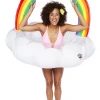 None Ghouls Just Wanna Have Sun RAINBOW CLOUD POOL FLOAT