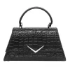 LIQUORBRAND RUMBLER BLACK CROCODILE PURSE