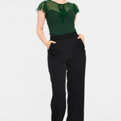 VOODOO VIXEN SAMANTHA MESH TOP GREEN