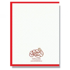 SMITTEN KITTEN SANTAUR CLAUS IS COMING TO TOWN GREETING CARD Holidays