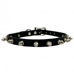None RAMONA VEGAN SPIKED CHOKER BLACK MATTE