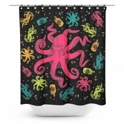 SOURPUSS UNDER THE SEA SHOWER CURTAIN Haunted Homewares