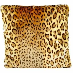 SOURPUSS VELVET LEOPARD SQUARE PILLOW