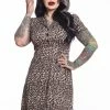 SOURPUSS LEOPARD ROSIE DRESS