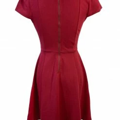 Promo 😉 SOURPUSS STUD COLLAR 👗 DRESS RED 👏 12 SOURPUSS STUD COLLAR DRESS RED