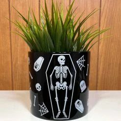 SOURPUSS SKELETON PLANT CONTAINER Haunted Homewares