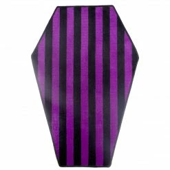 SOURPUSS COFFIN RUG BLACK/PURPLE Haunted Homewares