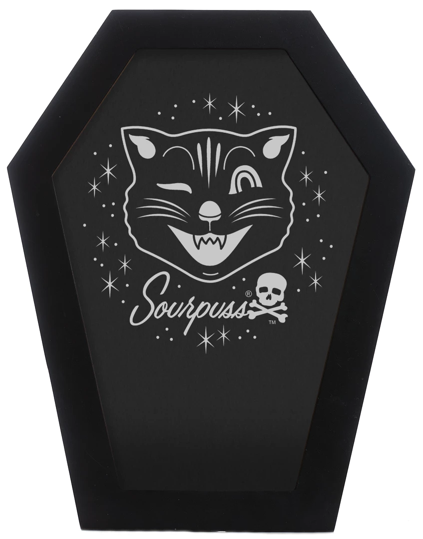 Brand new ⭐ SOURPUSS COFFIN FRAME BLACK 🥰 3 SOURPUSS COFFIN FRAME BLACK