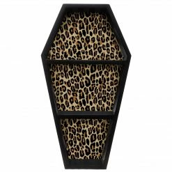 SOURPUSS LEOPARD COFFIN SHELF Haunted Homewares