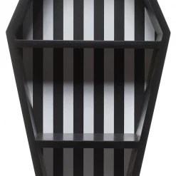 Haunted Homewares SOURPUSS STRIPED COFFIN SHELF