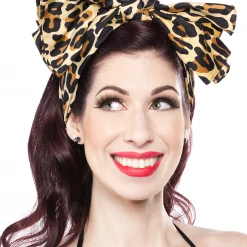 SOURPUSS LEOPARD BAD GIRL SCARF