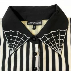 SOURPUSS STRIPE LYDIA DRESS CREAM & BLACK