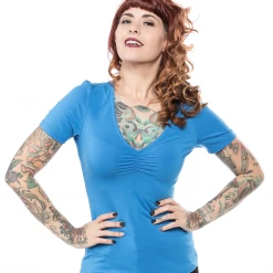 Shop Sour+Plus SOURPUSS RAMONA TOP BLUE