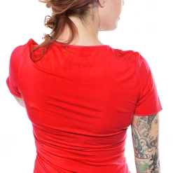 SOURPUSS RAMONA TOP RED