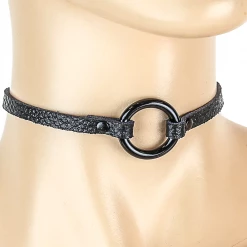 None SPELLMAN BLACK RING CHOKER