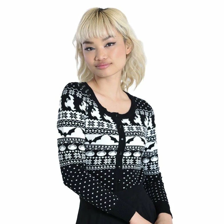 Flash Sale โ๏ธ HELL BUNNY SPOOKY CARDIGAN ๐ 3 HELL BUNNY SPOOKY CARDIGAN