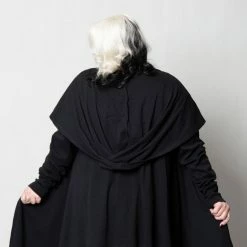 Shop Sour+Plus SOURPUSS HOODED CARDIGAN BLACK