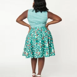 Cheap ๐ UNIQUE VINTAGE GREEN STRAWBERRY FLORAL PRINT COLLINS WRAP SWING ๐ SKIRT Shop Sour+Plus ๐ 9 UNIQUE VINTAGE GREEN STRAWBERRY FLORAL PRINT COLLINS WRAP SWING SKIRT Shop Sour+Plus