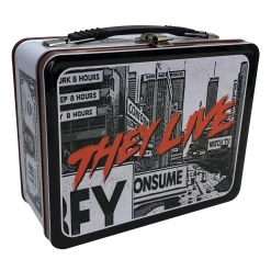 None Homewares THEY LIVE OBEY TIN LUNCHBOX
