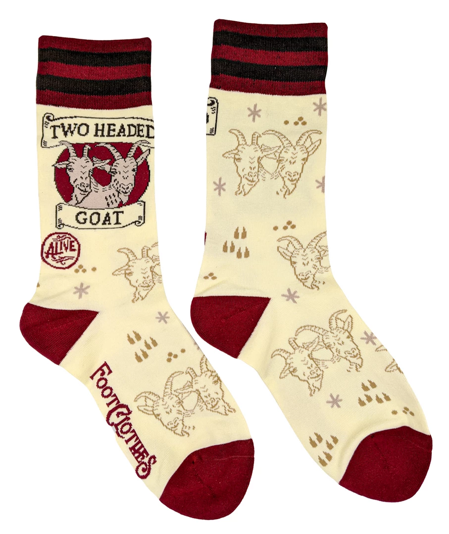 Top 10 ❤️ FOOTCLOTHES TWO HEADED GOAT CREW 🧦 SOCKS Accessories ⭐ 3 FOOTCLOTHES TWO HEADED GOAT CREW SOCKS Accessories