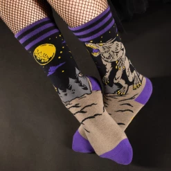 FOOTCLOTHES EVIL AF WEREWOLF SOCKS