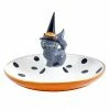 None WITCH CAT CERAMIC PARTY PLATE Homewares