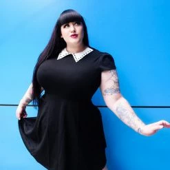 Brand new ✨ Shop Sour+Plus SOURPUSS STUD COLLAR 👗 DRESS BLK 😉 8 Shop Sour+Plus SOURPUSS STUD COLLAR DRESS BLK